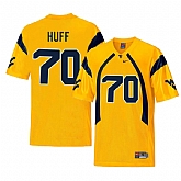 West Virginia Mountaineers 70 Sam Huff Gold College Football Jersey Dzhi,baseball caps,new era cap wholesale,wholesale hats